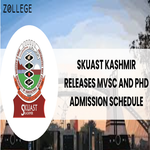 SKUAST Kashmir Releases MVSc and PhD Admission Schedule
